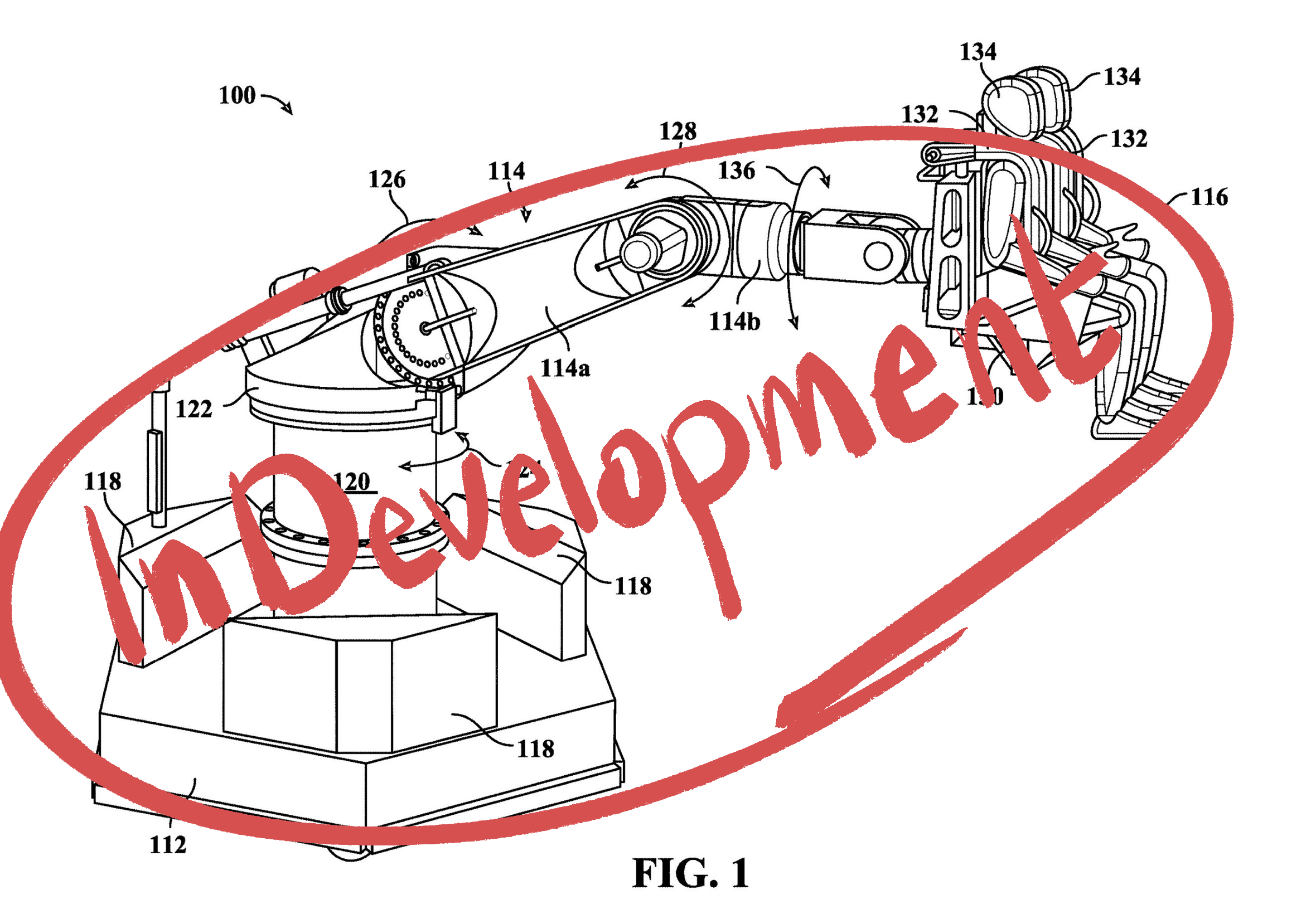 5-DOF robotic arm attraction model
