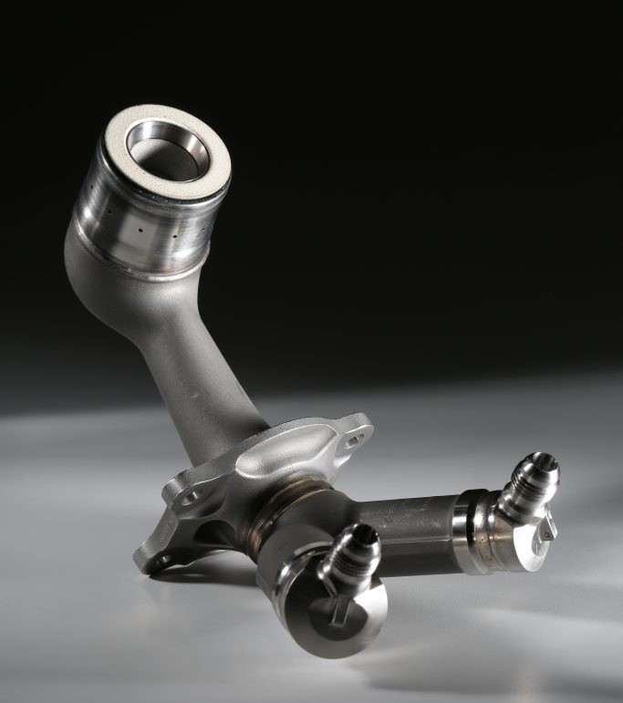 Additively manufactured aircraft engine fuel nozzle