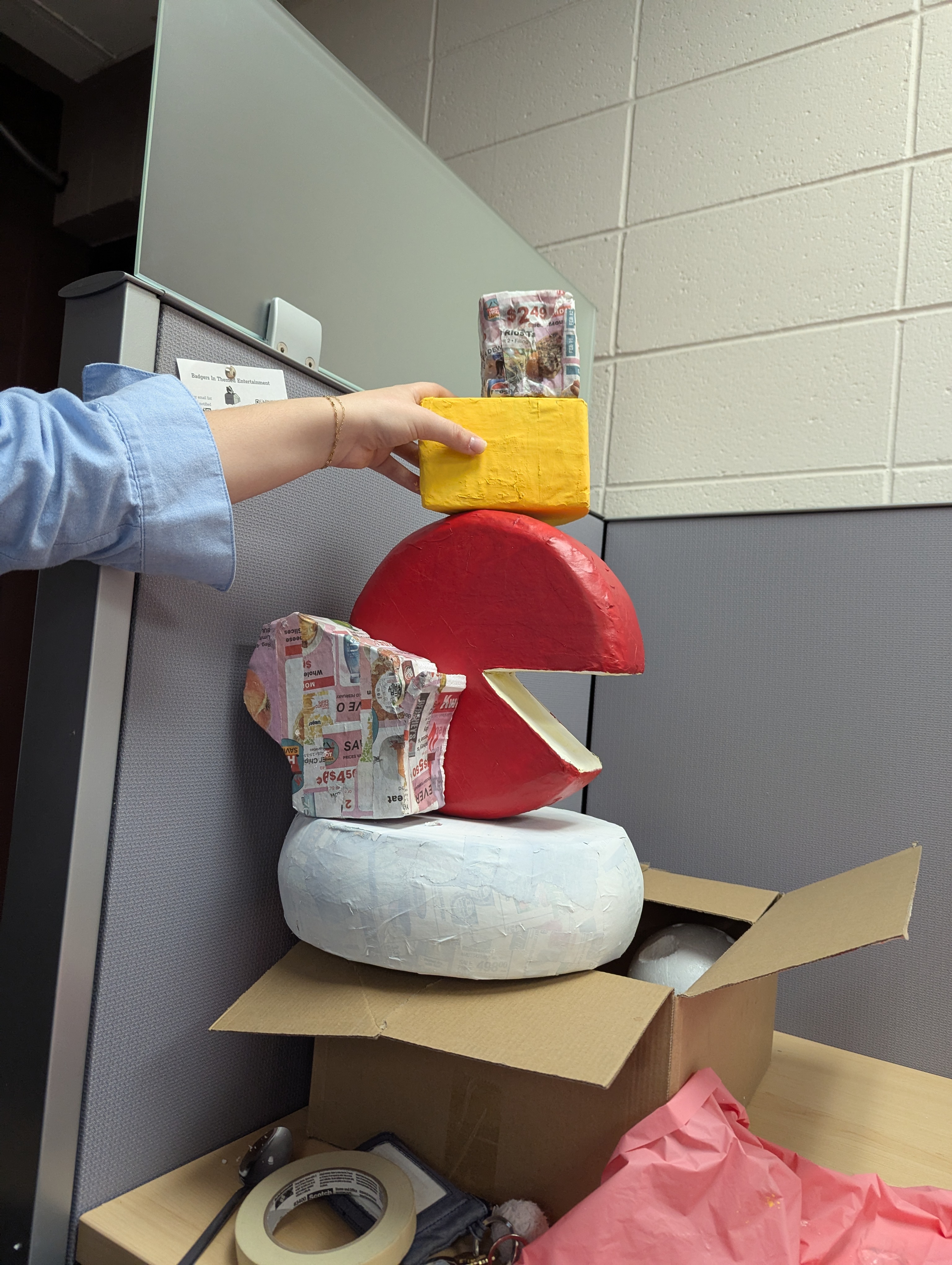 Themed scenic props in fabrication