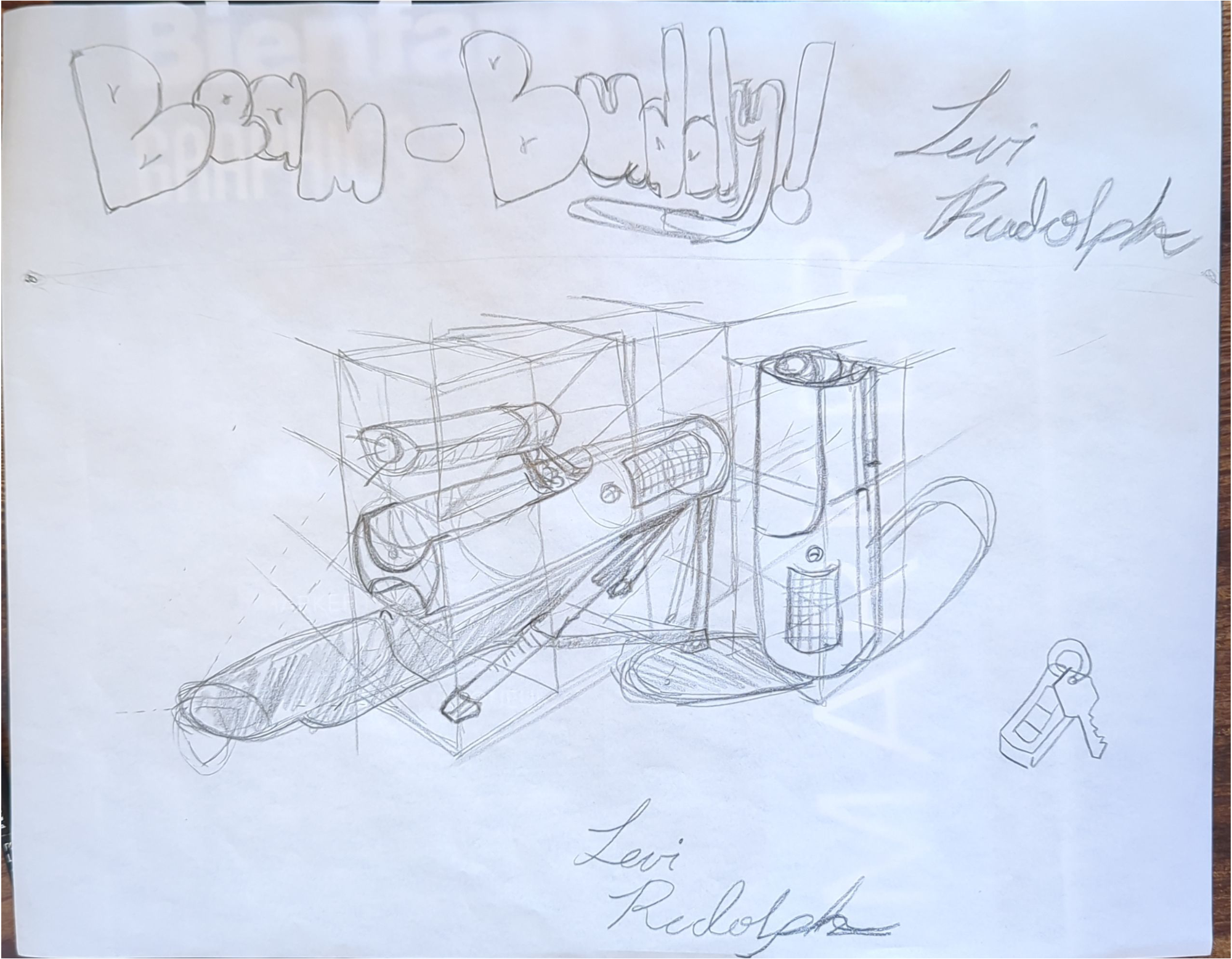 Folding projector robot — design document, page 3